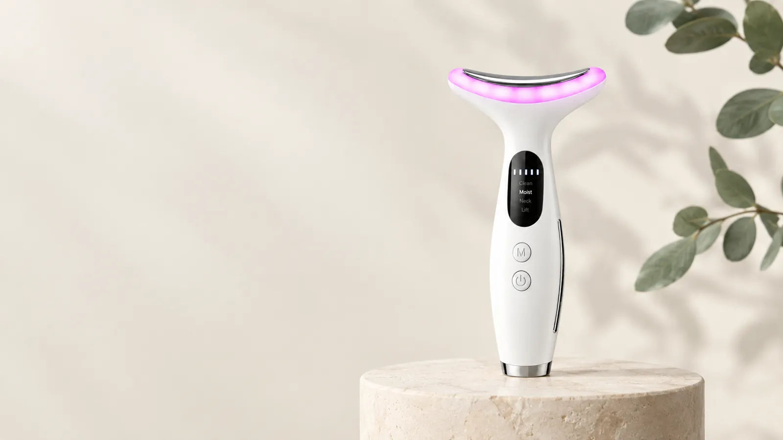 Dispositivo facial Valmé con luz LED violeta